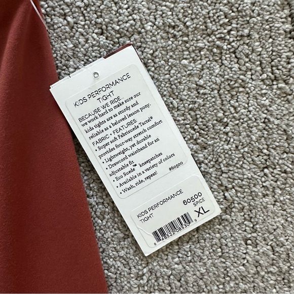 NWT Kerrits 60500 Kids Performance Riding Tight in Spice Size XL - Picture 2 of 9